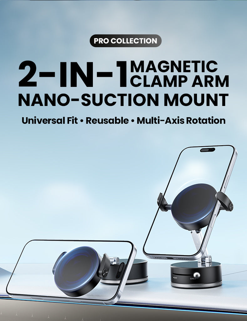 Raven Apex: A9 Nano-Suction Hybrid MagSafe Mount