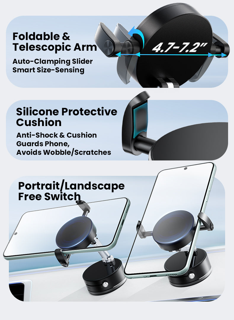 Raven Apex: A9 Nano-Suction Hybrid MagSafe Mount
