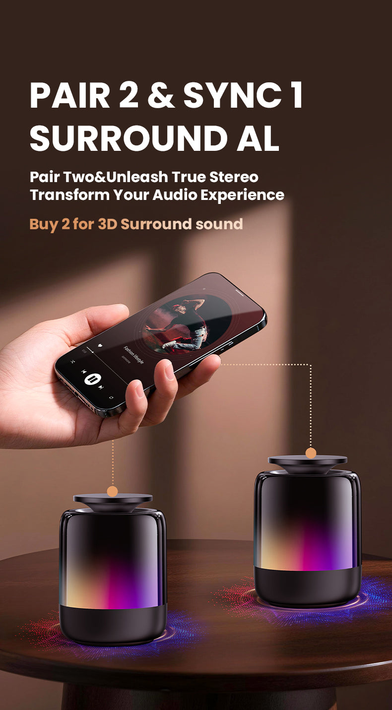 Raven Sonic: Q28 Pro | MagSafe Magnetic Bluetooth Speaker & Ambient Light with Vacuum Mount