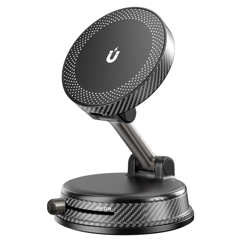 Raven Orbit: A14 Pro MagSafe Vacuum Car Mount - 15W Fast Charging & N52 Magnet